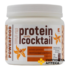 Протеїн комплексний Powrfood protein cocktail, ваніль 500 г Красота та Здоров'я (Україна)