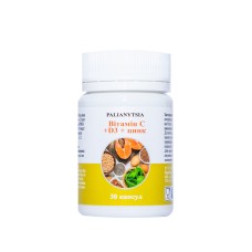Вітамін C + Д3 + цинк капс., тм Паляниця №30 Біо Лайт (Україна)