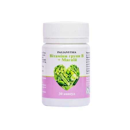 Вітаміни групи B + Магній капс., тм Паляниця №30 Біо Лайт (Україна)