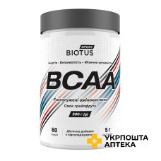 Biotus Амінокислоти BCAA смак грейпфрута 300 г Актілайф Нутрішн