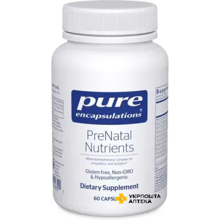 Пренатал нутрієнтс капс. фл. полімер. №60 Pure Encapsulations (США)
