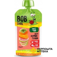 Пюре фруктове Равлик Боб 120 г, хурма-гуава Еко Снек (Україна)