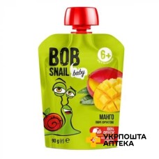 Пюре фруктове Равлик Боб для дітей 90 г, манго Еко Снек (Україна)