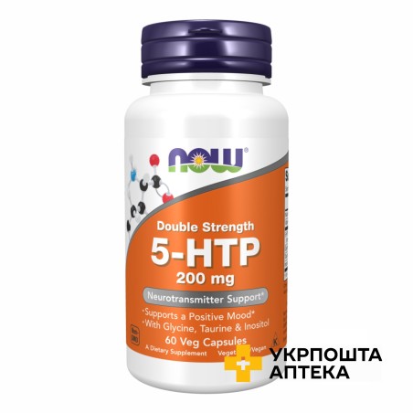 5-гідроксі L-триптофан капс. 200 мг №60 NOW FOODS (США)