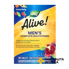 Alive! Комплексні мультивітаміни для чоловіків 50 табл. Nature's Way Products