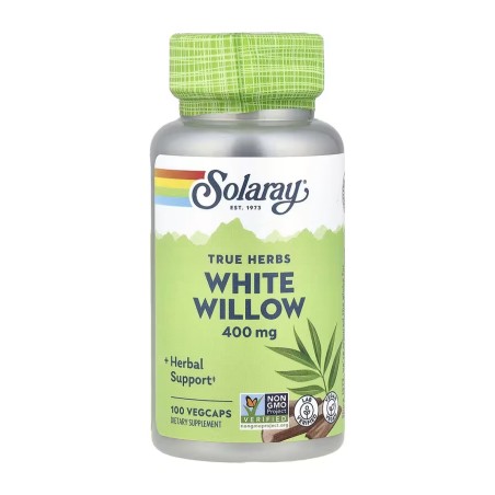 Біла верба Solaray White Willow 400 мг, 100 капсул Нутра Мануфектурінг