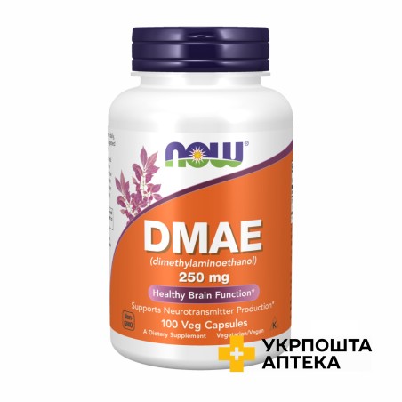 Дмае капс. 250 мг №100 NOW FOODS (США)