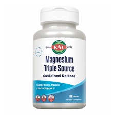 КАЛ Магній В6 (KAL Magnesium Triple Source) Потрійне джерело магнію з пролонгованим вивільненням 500 мг, 100 таблеток КАЛ Нутришнл