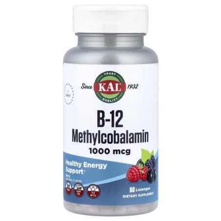 КАЛ Вітамін В-12 (Метилкобаламін) (KAL B-12 Methylcobolamin) 1000 мкг, 60 таблеток для розсмоктування КАЛ Нутришнл