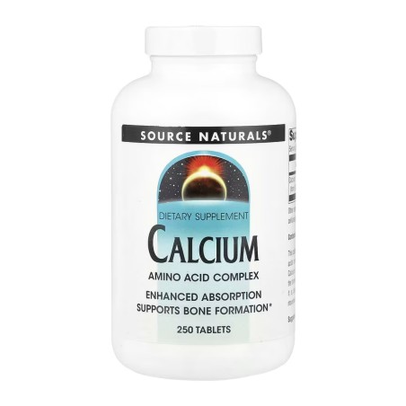 Кальцій в амінокислотному хелаті табл. №250 Source Naturals