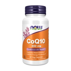 Коензим Q10 капс. 200 мг №60 NOW FOODS (США)
