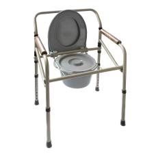 Крісло-стілець з санітарним оснащенням MEDOK, регульоване за висотою, складане, MED-04-011 Світ літньої людини