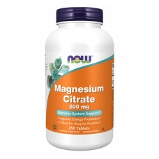 Магній цитрат NOW Magnesium Citrate 200 мг таблетки №250 NOW FOODS