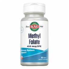 Метилфолат KAL (Кал) Methyl Folate 400 mcg таблетки по 400 мкг флакон 90 шт КАЛ Нутришнл