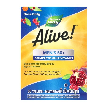 Alive! Мультивітаміни комплексні для чоловіків 50+ табл. 50 шт. Nature's Way Products