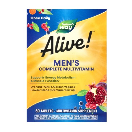 Alive! Комплексні мультивітаміни для чоловіків 50 табл. Nature's Way Products