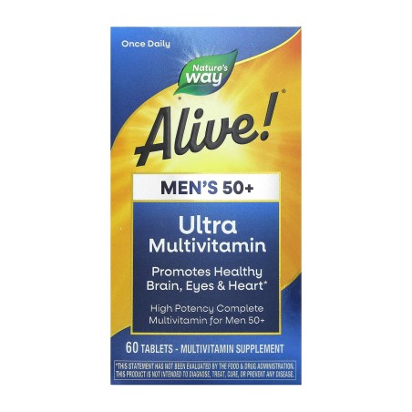 Alive! Мультивітаміни Один раз на день д/чоловіків 50+ Ультра 60табл Nature's Way Products