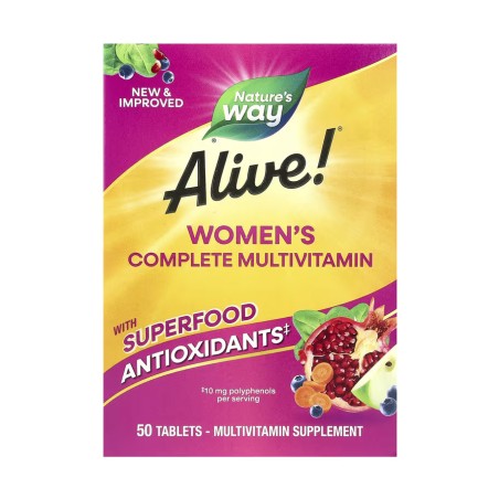 Alive! Комплексні мультивітаміни для жінок 50 табл. Nature's Way Products