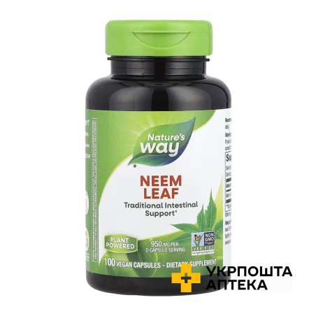 Листя Німу Nature’s Way Neem Leaf 950 мг веган. капс. №100 Nature’s Way Products (США)