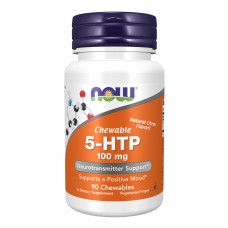 NOW 5-гідроксі L-триптофан NOW 5-HTP табл. жувальні 100 мг №90 NOW FOODS