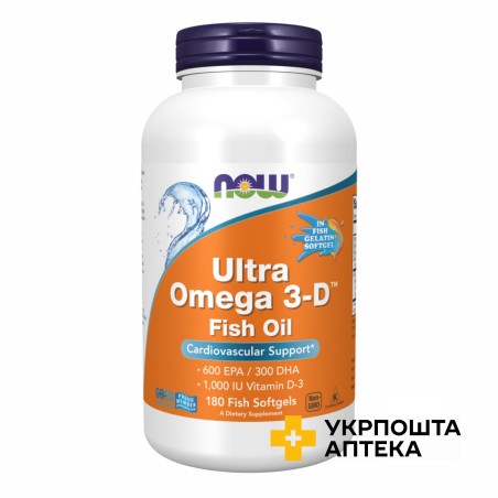Now Foods Ультра Омега-3D капс. №180 NOW FOODS