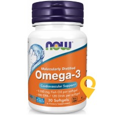 Омега-3 капс. м'які 500 мг міні №180 NOW FOODS