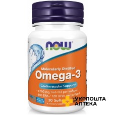 Омега-3 капс. м'які 500 мг міні №180 NOW FOODS (США)