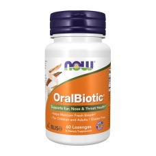 Оралбіотик (Комплекс для здоров'я ротової порожнини) пастилки №60 NOW FOODS