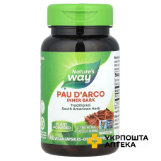 По д'арко Nature's Way Pau d'Arco внутрішня кора, 2180 мг веган. капс. №100 Nature’s Way Products (США)