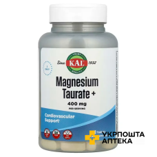 Таурат магнію+ KAL Magnesium Taurate+ 400 мг табл. 200 мг №90 KAL Nutritional (США)