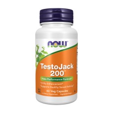 TESTO JACK 200, комплекс для чоловічого здоров'я 60 капс. №60 NOW FOODS (США)