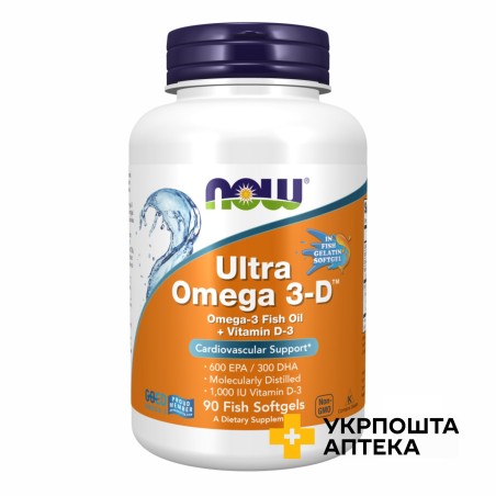 TRI-3D Омега ультра капс. м'які №90 NOW FOODS (США)