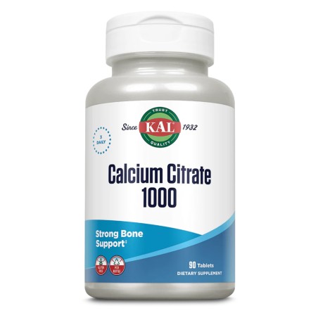 Цитрат кальцію KAL Calcium Citrate 1000, 90 таблеток КАЛ Нутришнл