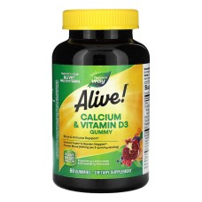 Alive! Calcium Bone Support кальцій табл. №60 Nature's Way Products