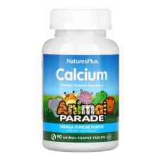 Кальцій жувальний для дітей NATURES PLUS (Натурес плюс) Chewable Calcium Animal Parade смак ванілі таблетки жувальні флакон 90 шт Natural Organics Laboratories, Inc.