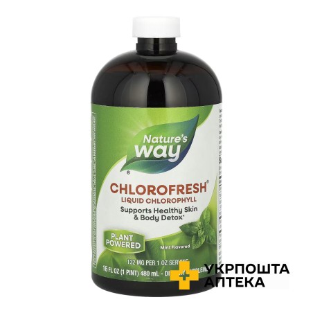 Nature's Way Хлорофреш 480 мл, з ароматом м'яти Nature's Way Products (США)