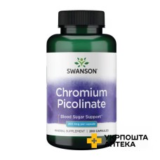 Хром піколінат 200 мкг капс №200 Swanson Health Products
