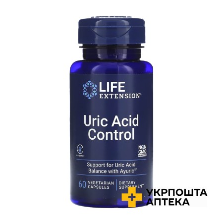 Life Extension Сечова кислота контроль капс. №60 Quality Supplements and Vitamins, Inc (США)