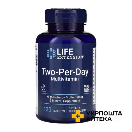Life Extension Two-Per-Day табл. №120 Quality Supplements and Vitamins, Inc (США)