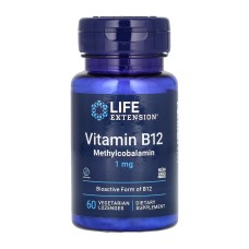 Лайф екстеншн вітамін В12 пастилки 1 мг №60 Quality Supplements and Vitamins, Inc