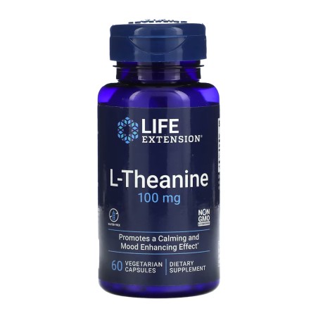 Life Extension/Лайф екстеншн L-теанін капс. 100 мг №60 Quality Supplements and Vitamins, Inc