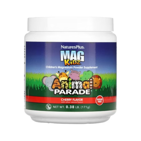 Магній для дітей пор. без цукру 171 г Natures plus Animal Parade зі смаком вишні Natural Organics Laboratories, Inc.