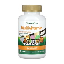 Nature's Plus Нейчерс Плас AP Мультивітаміни для дітей GOLD зі смаком апельсину жувальних таблеток 120 Natural Organics Laboratories, Inc.