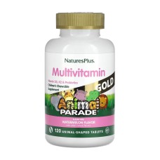 Nature's Plus Нейчерс Плас AP Мультивітаміни для дітей GOLD зі смаком кавуну жувальних таблеток 120 Natural Organics Laboratories, Inc.