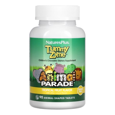 Нейчерс Плас AP Tummy Zyme для покращення травлення у дітей, жувальних таблеток 90 Nature's Plus Natural Organics Laboratories, Inc.