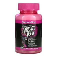 Nature's Plus Нейчерс Плас Мультивітаміни для підлітків POWER TEEN (Для дівчаток) жувальних таблеток 60 Natural Organics Laboratories, Inc.