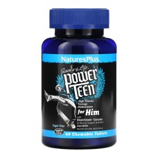 Natures plus Вітаміни для хлопців Power Teen For Him табл. жув. без цукру, ягідний смак №60 Natural Organics Laboratories, Inc.