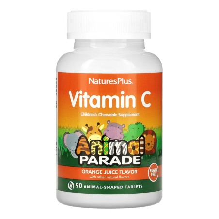 Натурес плюс Вітамін С табл. жув., Animal Parade апельсин.сік №90 Natural Organics Laboratories, Inc.