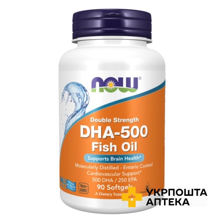 Омега DHA капс. м'які 500 мг №90 NOW INTERNATIONAL