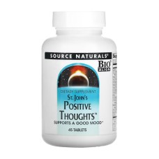 Підтримка нервової системи (звіробій) SOURCE NATURALS (Сорс Нейчералс) St. John's Positive Thought таблетки флакон 45 шт Source Naturals